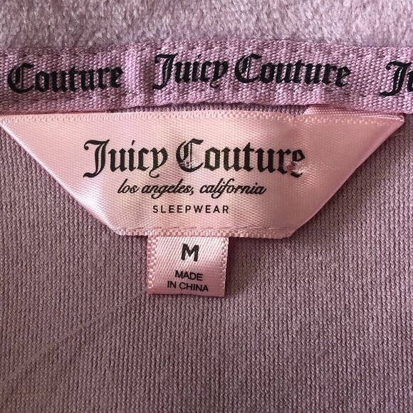 Juicy Couture Sleepwear Women’s Pajama Button Up Top L/S Mauve Muse Medium NWT - Picture 3 of 12
